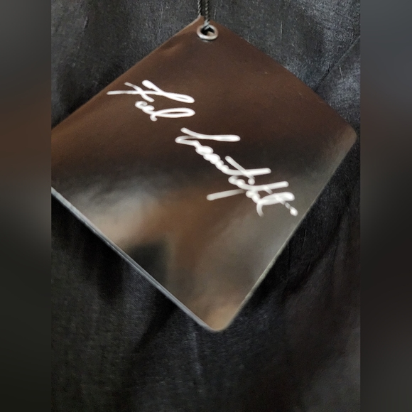 White House Black Market Black Women's Taffeta Cap Sleeves Dress Size 4 - Picture 6 of 11